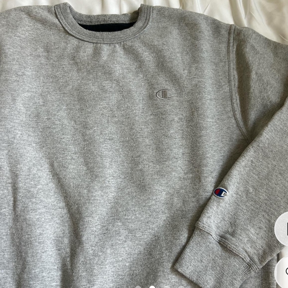 Grey champion hoodie size medium